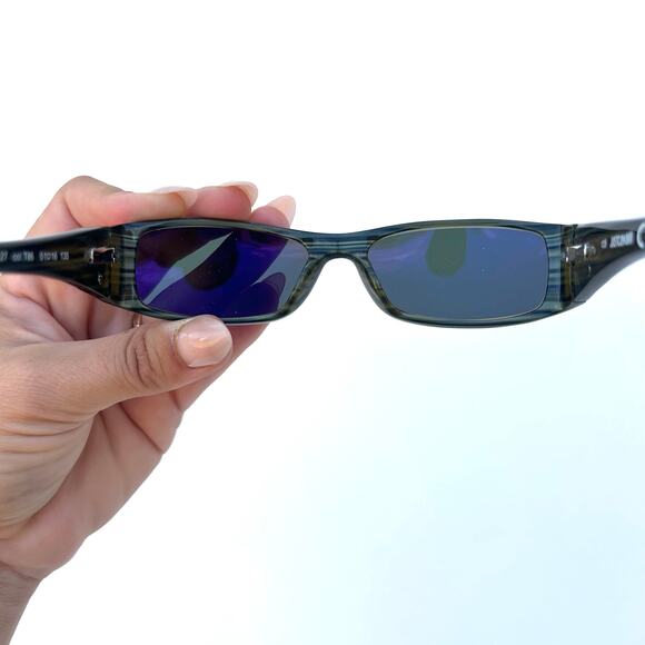 Vintage Y2K Roberto Cavalli Micro Mini Sunglasses 2000s Logo Unisex JC127 - Picture 7 of 8